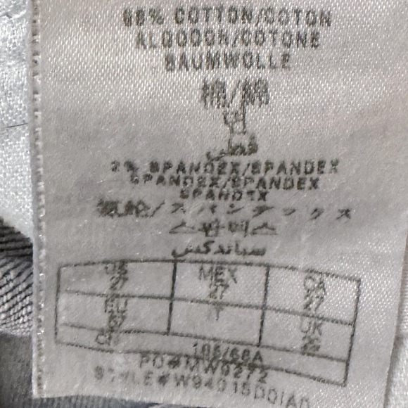 VINTAGE GUESS Scarlet Skinny Leg Bedazzle Y2K Low Rise Hip Hugger Denim Jeans 27 - Picture 14 of 16